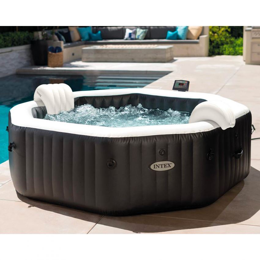 Intex - spa gonflable Hydromassage 201x71 Jet et Bubble Deluxe 28458