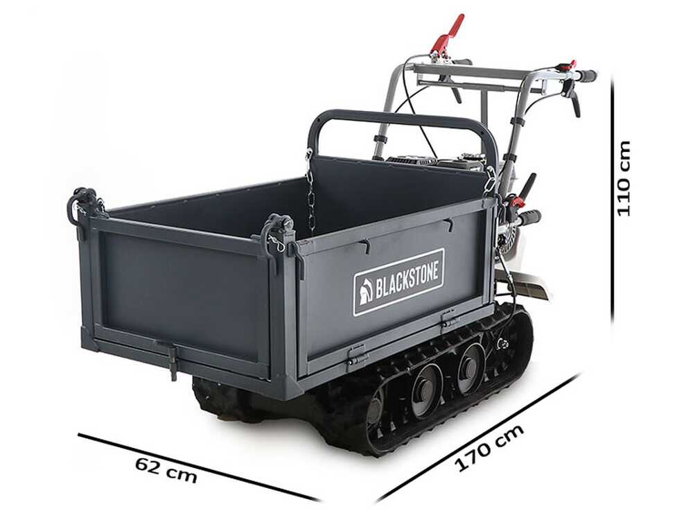 Brouette à chenilles Blackstone TB 3250 F avec benne extensible charge 320 kg
