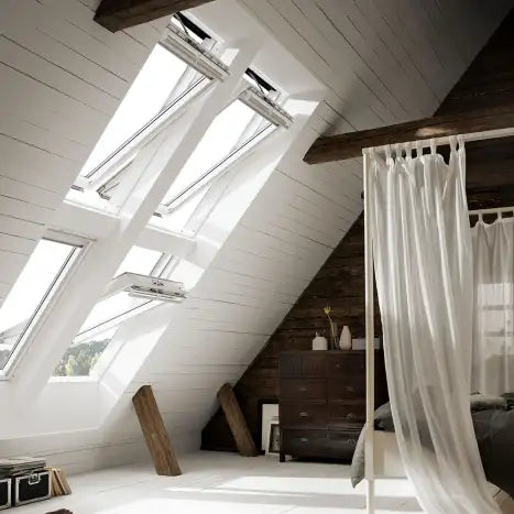 Velux GGU MK06 Integra® comfort Everfinish elektrisch motorisiertes Dachfenster - Polyurethan B. 78 x H. 118 cm