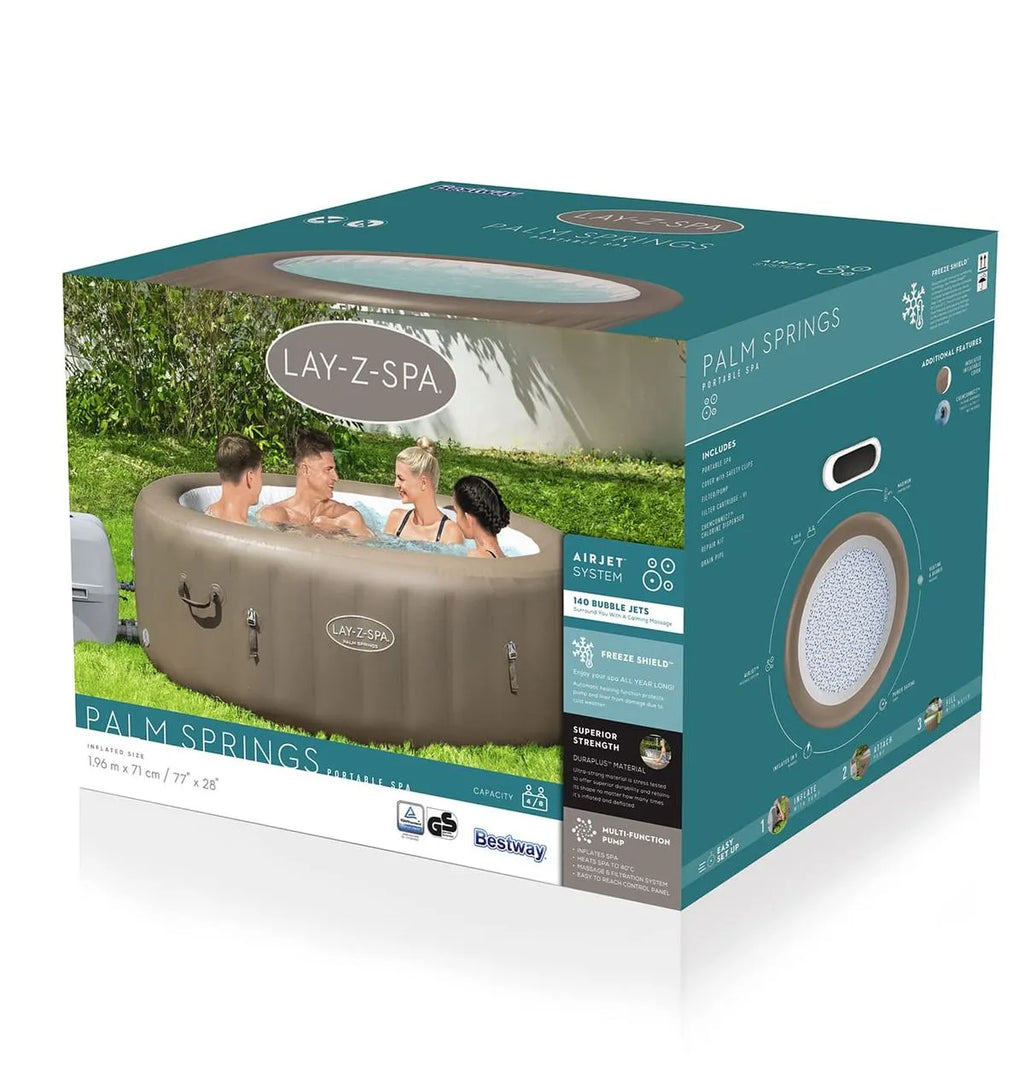 SPA GONFLABLE BESTWAY LAY-Z-SPA PALM SPRINGS AIRJET 4-6 PERS