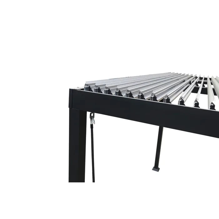 Concept Usine Pergola bioclimatique grise MILOS