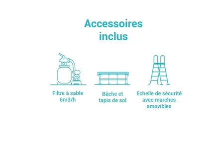 Intex Tubular Pool Röhrenpool - Rund - Ultra XTR - 5,49 x 1,32 m - Zubehör inklusive - Grau 