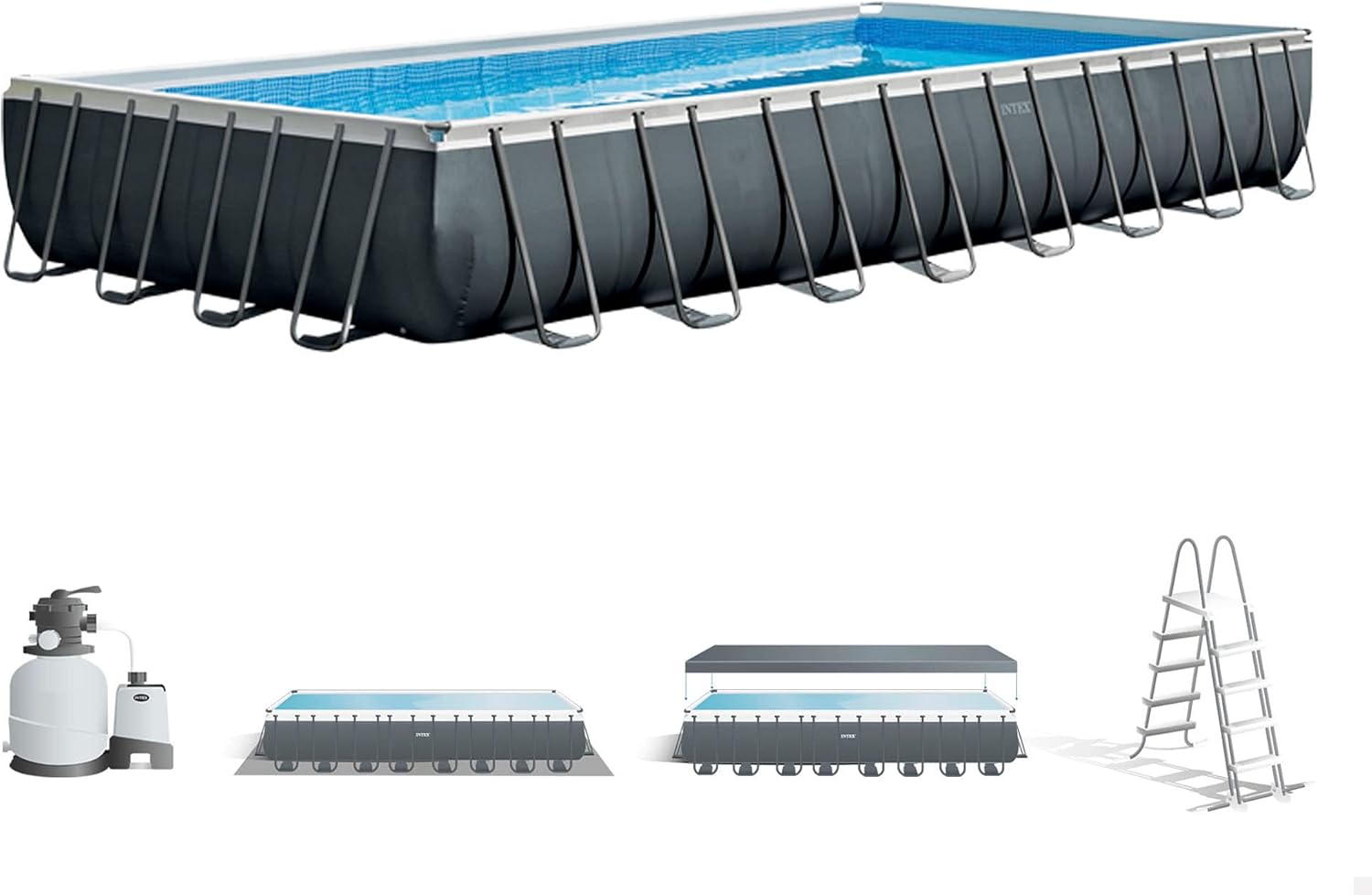 Piscine Hors Sol Intex 26374 Ultra XTR Frame 975x488x132 cm