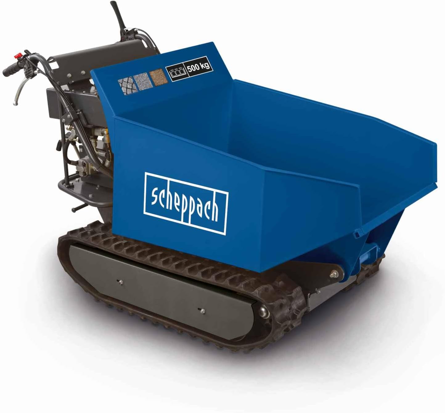 Brouette à chenilles DP5000 benne basculante 196CC Scheppach
