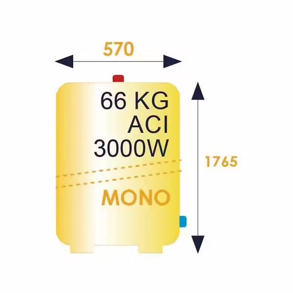 Zénéo ACI Hybrid vertikaler elektrischer Warmwasserbereiter auf Basis 300L / Atlantic
