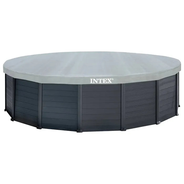INTEX Ensemble De Piscine Hors Sol Graphite Gray Panel 478x124 Cm