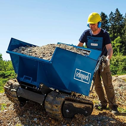 Brouette à chenilles DP5000 benne basculante 196CC Scheppach