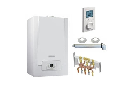 Chaudière Gaz Condensation Mpx Mi Slim De Dietrich 33 Kw Complète Avec Thermostat Filaire