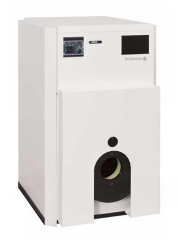 Stahlölkessel BioFioul Kamin Premys CA Plus De Dietrich 21 kW Nur Heizen Ohne Brenner