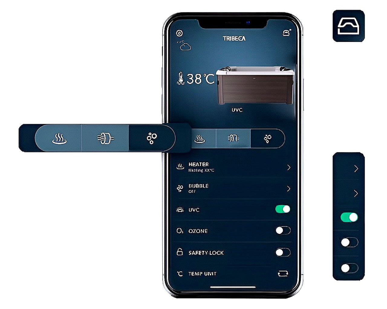 TRIBECA MSpa Connected Halbstarres Spa 