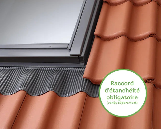 Verrière 3 en 1 VELUX à rotation confort GGLS FFK F08 188 x 140 cm - manuelle