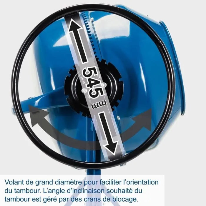 Bétonnière 125L MIX125 - Scheppach  550W