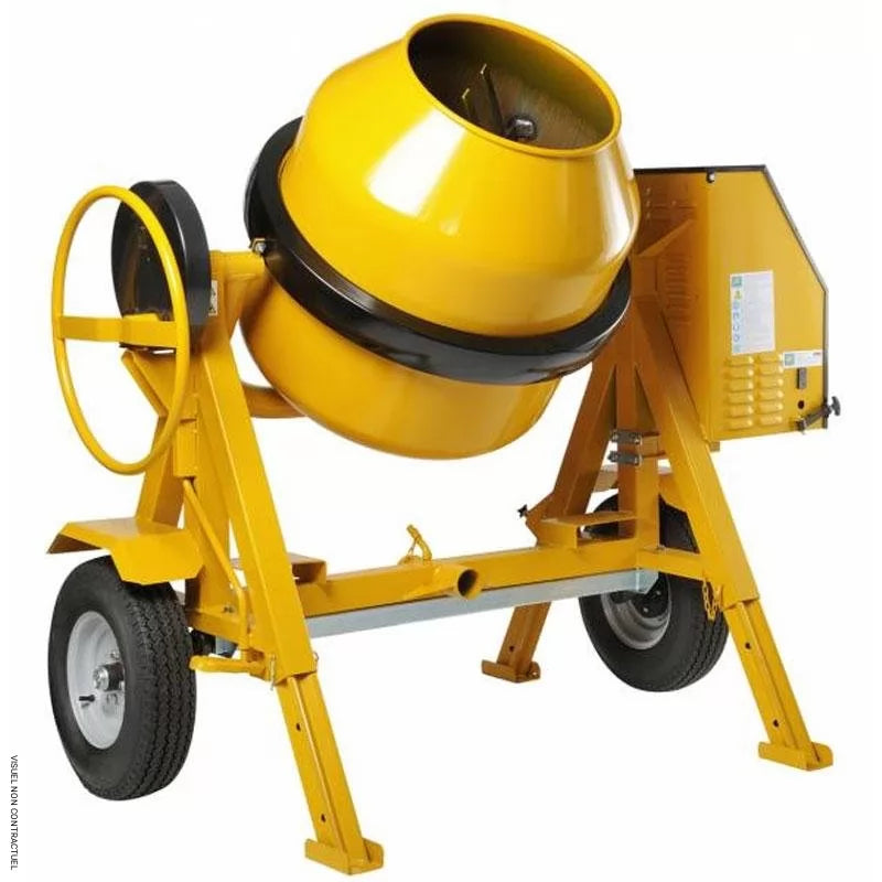 Haemmerlin Bétonnière thermique tractable professionnelle performance 350 315540001