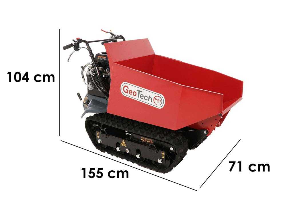 Brouette à chenilles GeotechPro GeoPorter H-540D Hydro - Caisson dumper hydraulique