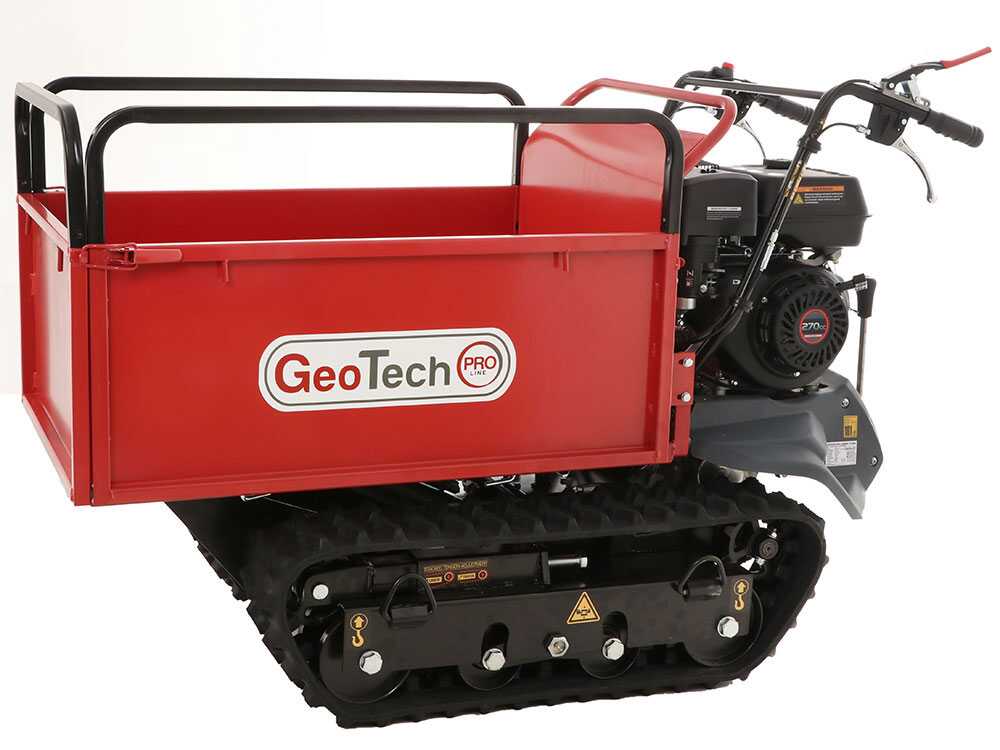 Brouette à chenilles GeotechPro GeoPorter H-540E Hydro - Caisson extensible hydraulique