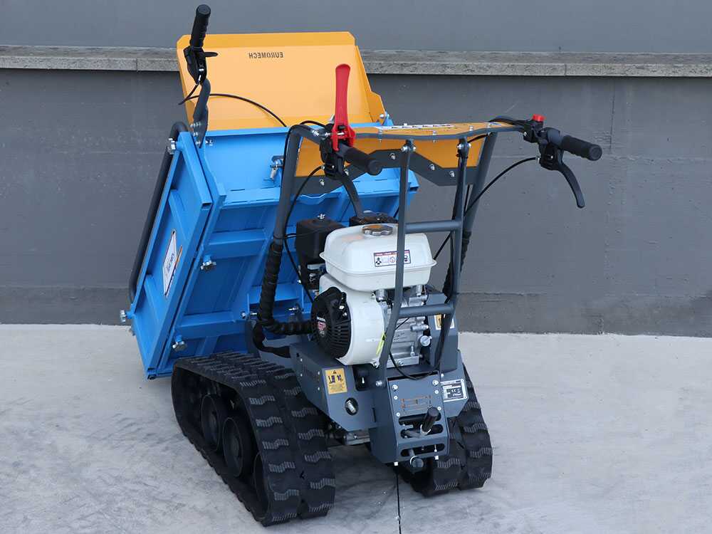 Brouette motorisée à chenilles EuroMech EM400H-Agri - Caisson extensible avec charge de 400 kg