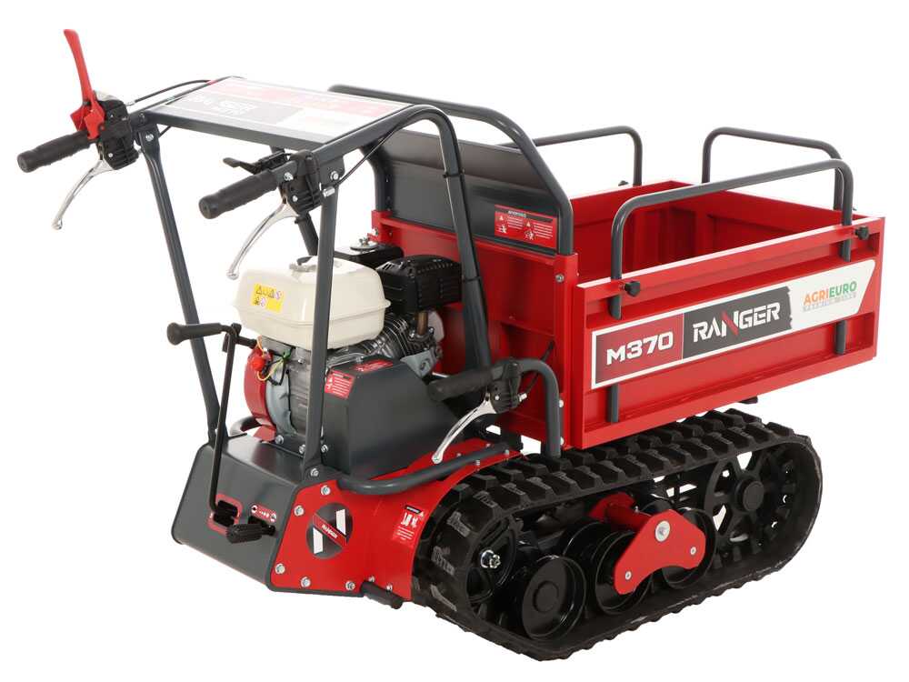 AgriEuro Premium Brouette motorisée à chenilles extensible Ranger M370