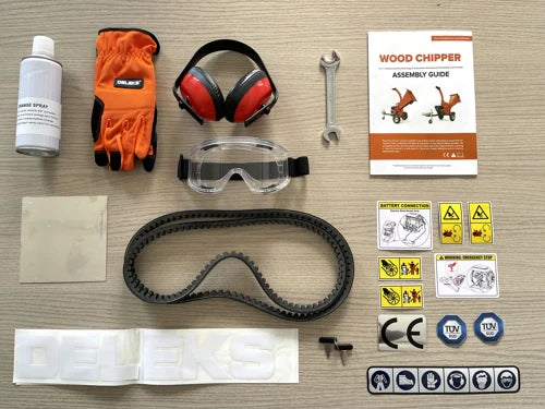 DELEKS DK-900 thermischer Zweighäcksler für Weinreben Lifan-Motor.