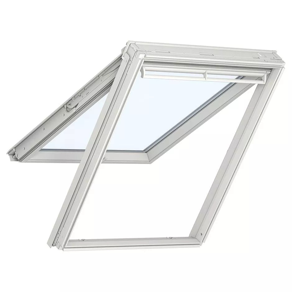 VELUX Klapp-Dachfenster LPG 3084 Manuell Helles Holz lackiert Alu ENERGY 55 x 98 cm CK04 