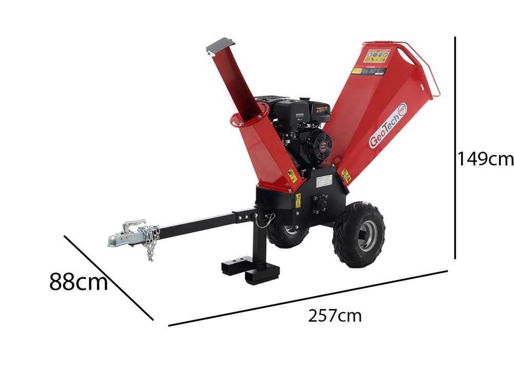 GeoTech-Pro GeoTech PCS 150L Broyeur de branches thermique  Moteur Loncin 15 CV