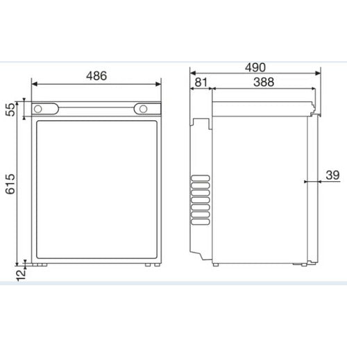 Réfrigérateur à absorption - CombiCool RF 60 - DOMETIC