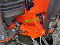 M100 Kompakter Minibagger 1T, Kubota 3-Zylinder-Motor