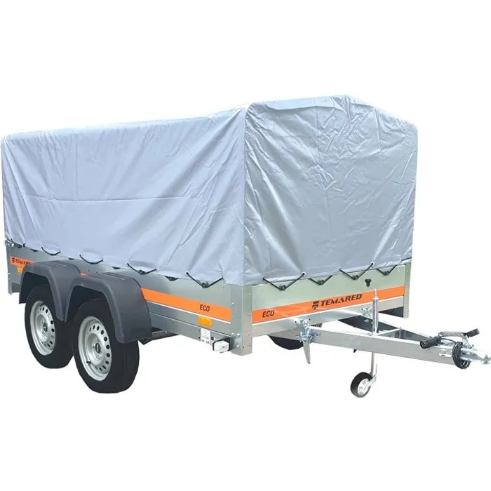 Remorque bâchée basculante double essieu Tema 263X125cm Eco2612/2 Kipp