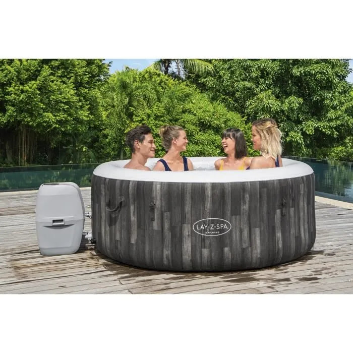 BESTWAY Aufblasbarer Whirlpool - Lay-Z-Spa Bahamas - 180 x 66 cm - 2 bis 4 Plätze - Rund