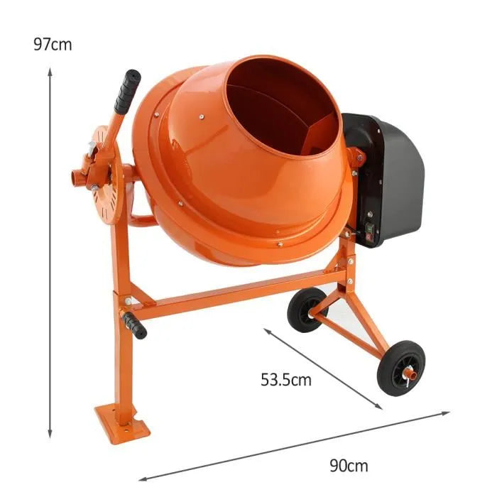 T-Mech - Bétonnière Électrique Portable 70 Litres 250W